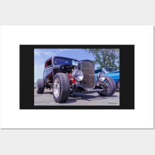 1932 Three Window Coupe Hot Rod Posters and Art